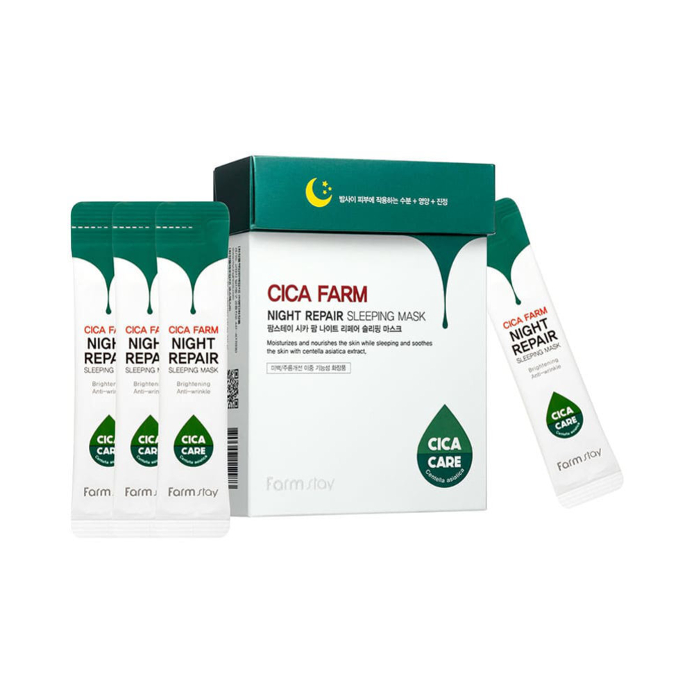 [Farm Stay] Cica Farm Night Repair Sleeping Mask - Восстанавливающая ночная маска с центеллой, 4 мл