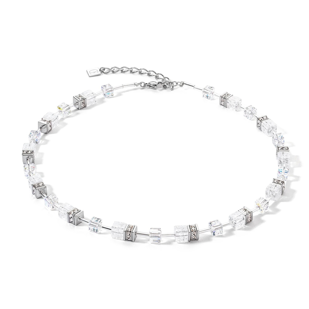 Колье Coeur de Lion White-Silver 3018/10-1417