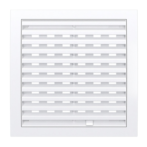 Решетка вентиляционная регулируемая 250х250мм АБС пластик, белая