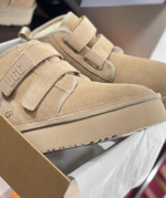 UGG Mini Hi Platform Velcro 2 Beige