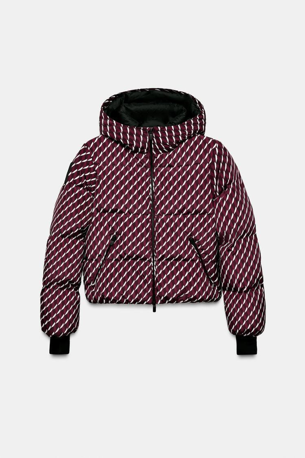 ZARA ВОДОНЕПРОНИЦАЕМАЯ КУРТКА, БУРГУНДИ