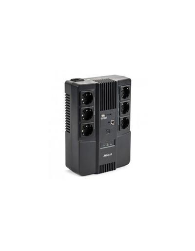 ИБП Бастион SKAT-UPS 600 AI 220В 360Вт 1АКБ 7Ач внутр. меандр. стаб-ция напр-я. 6 выходов (8998)