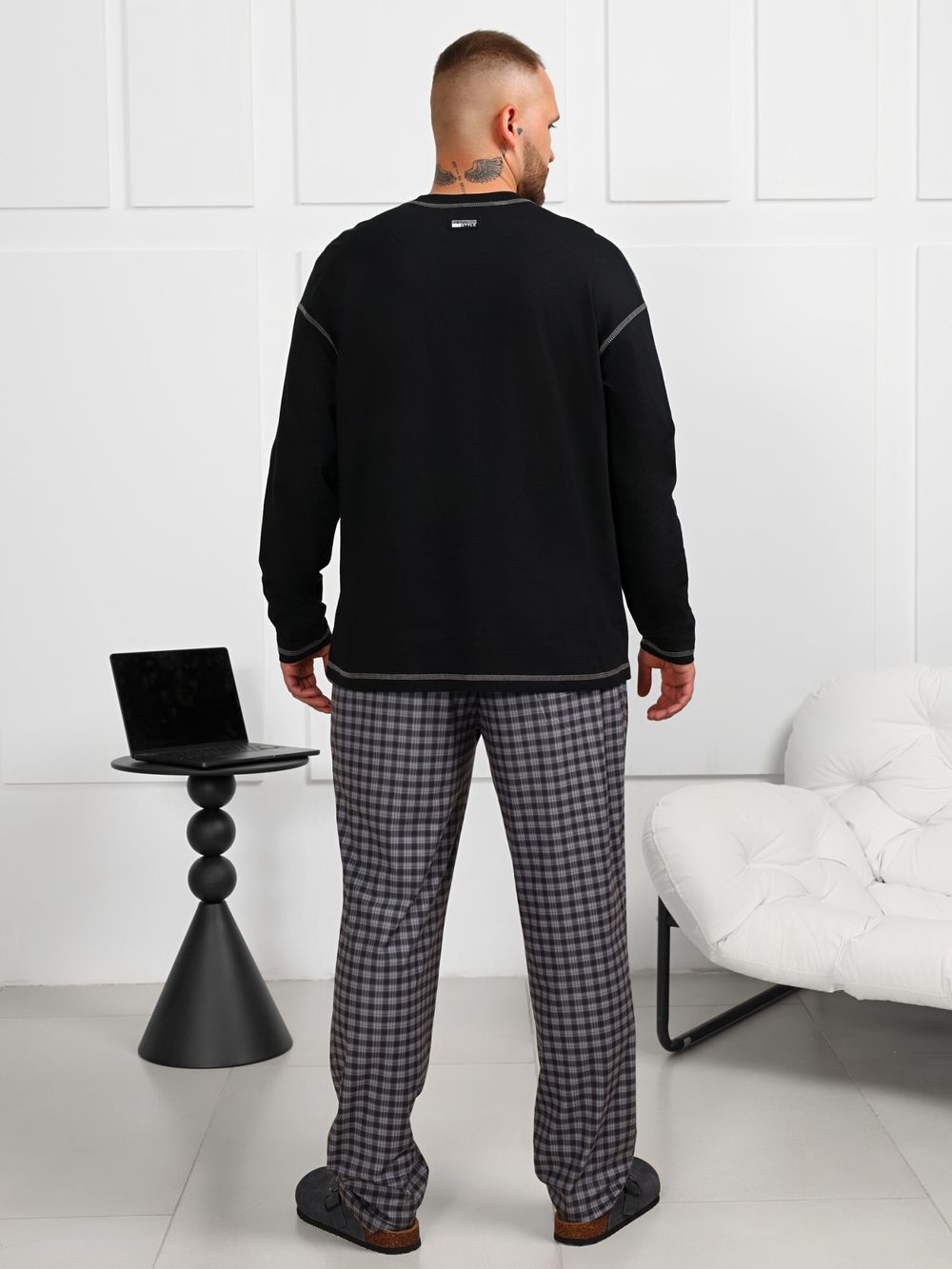 Джемпер мужской Генри-3 Виотекс ЧЁРНЫЙ