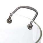 Кастрюля из боросиликатного стекла 2,5л «Хай-Тек» с металлическими ручками