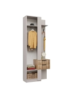 Прихожая с вешалкой и ящиками Кашемир 90х35х220