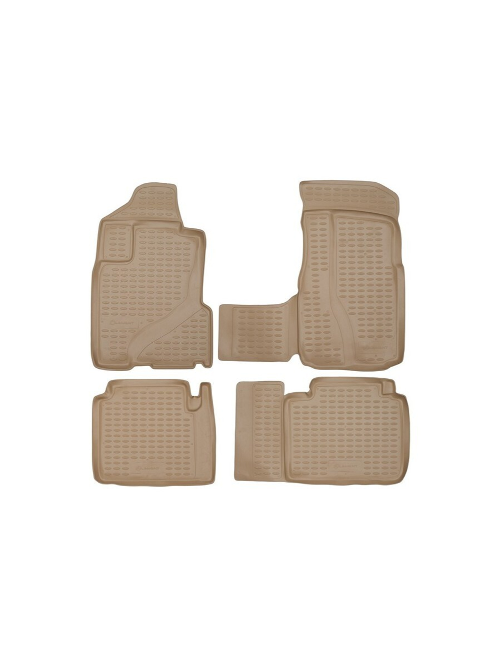 Коврики в салон для HONDA CR-V 2002-2006, 4 шт. (полиуретан, бежевые) NLC.18.03.212