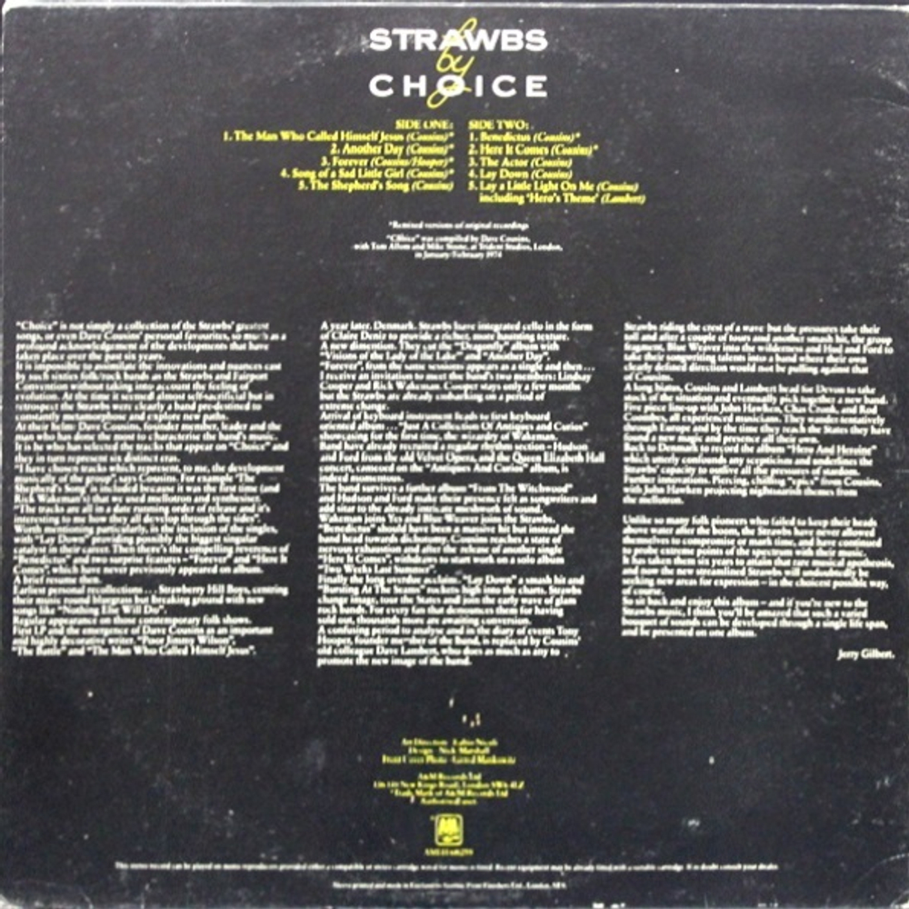 Strawbs / Strawbs By Choice (LP)