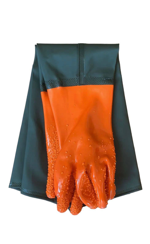 Удлинённые тёплые рыбацкие перчатки