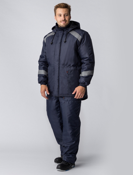 Куртка зимняя Прогресс (Оксфорд), темно-синий