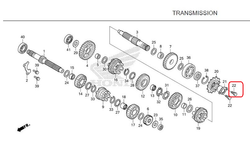 90084-041-000. BOLT, DRIVE SPROCKET FIXING