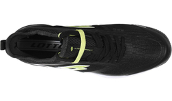 Мужские кроссовки теннисные Lotto Mirage 200 Clay - all black/sharp green/asphalt
