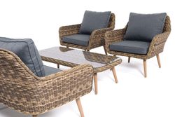 "Прованс" лаунж-зона плетеная из искусственного ротанга, цвет соломенный
