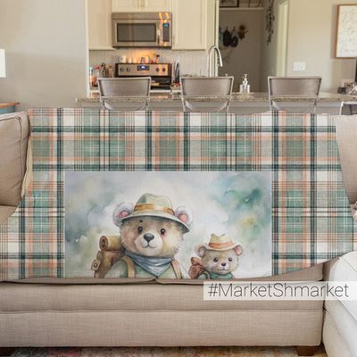 Пеленка муслиновая с принтом 