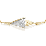Браслет с принтом «Питон» из лимонного золота c фианитами Артикул: 05-0802-00-401-1121