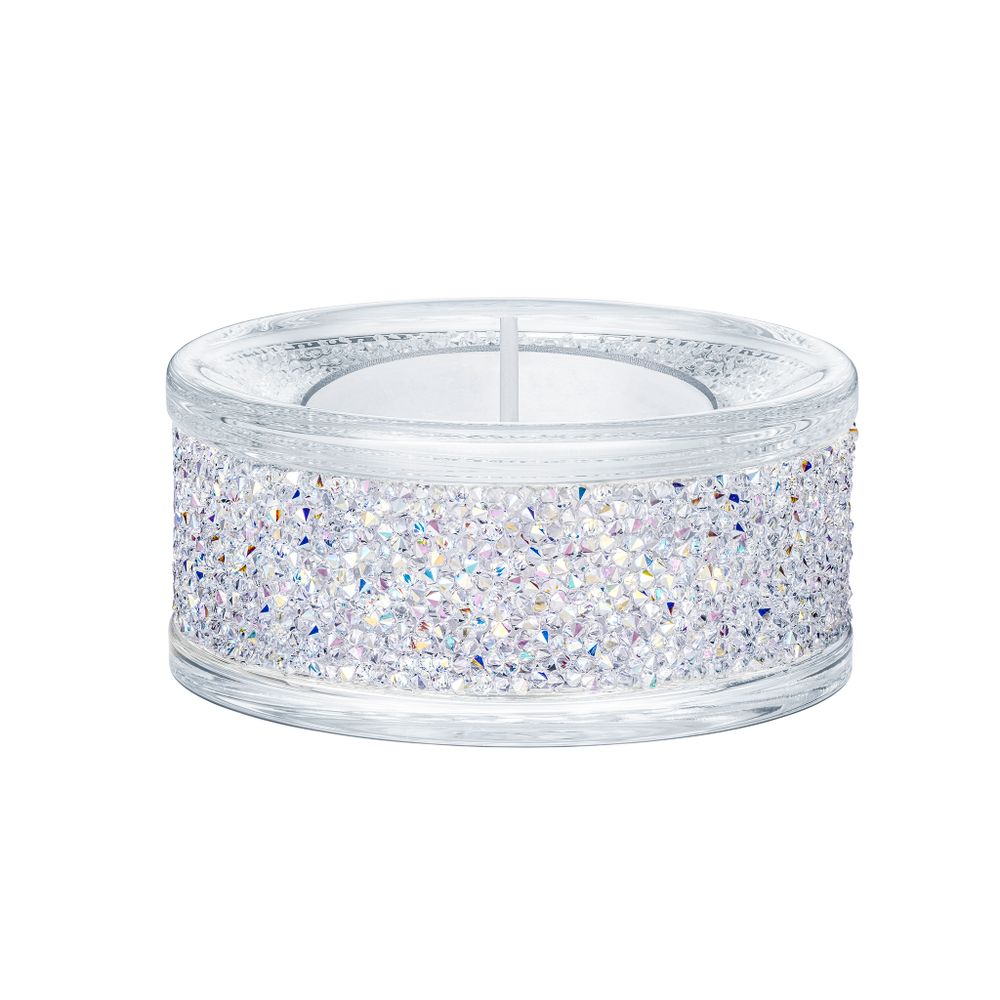 SHIMMER:TEA LIGHT HOLDER CRYSTAL AB