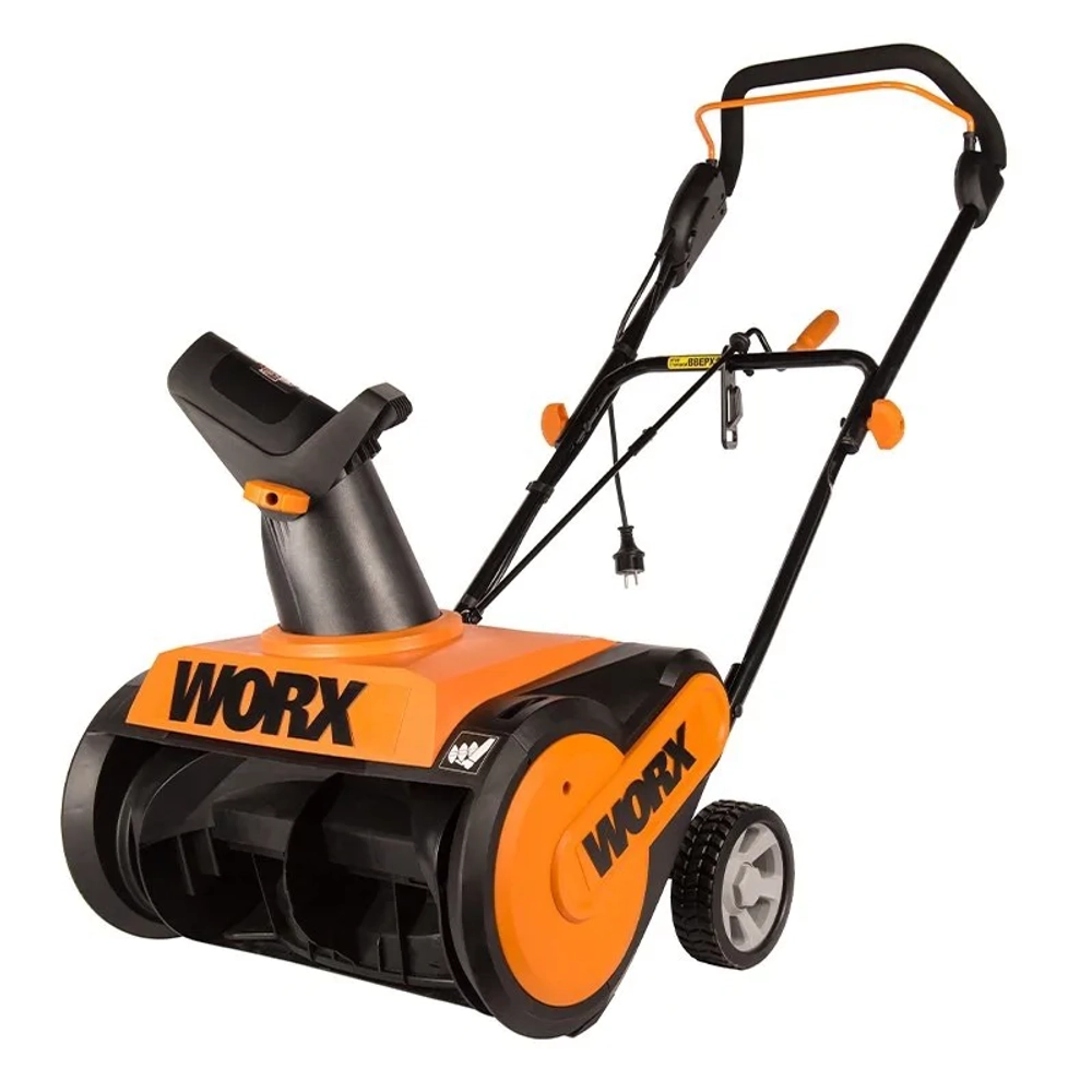 WORX WG450E снегоуборщик электрический 1600Вт, ковш 46 см, выброс 7.5 м