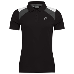 Женское поло Head Club 22 Tech Polo Shirt W - черный