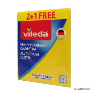 Салфетка вискозная Виледа универсальная 2+1 шт. (Vileda All Purpose Cloth)