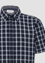 Рубашка с коротким рукавом в клетку и нагрудным карманом s.Oliver
