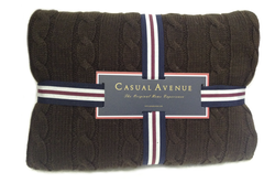 Плед 130х170 Boston от Casual Avenue шоколадный Турция