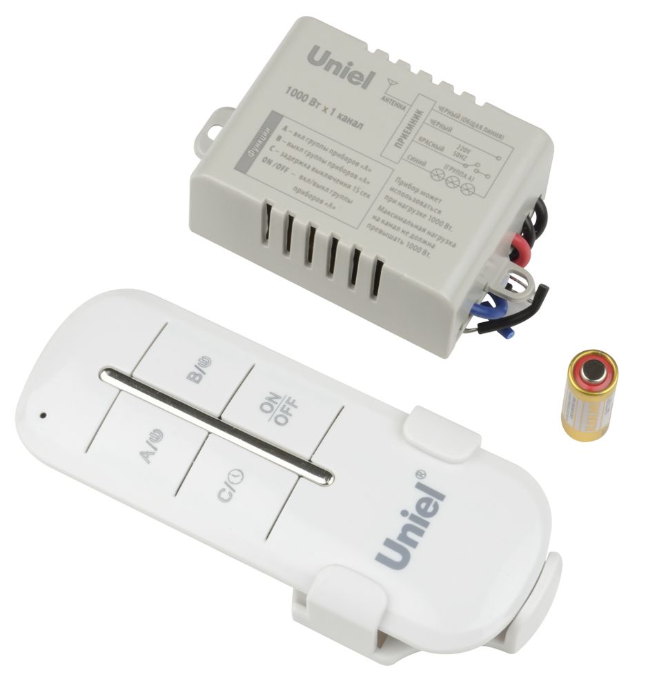 UCH-P005-G1-1000W-30M Пульт управления светом. 1 канал*1000Вт. ТМ Uniel