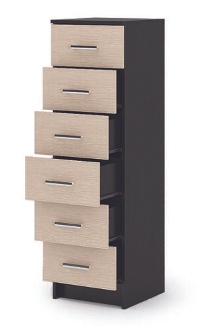 Комод 6 ящиков ГАРМОНИЯ КМ 602