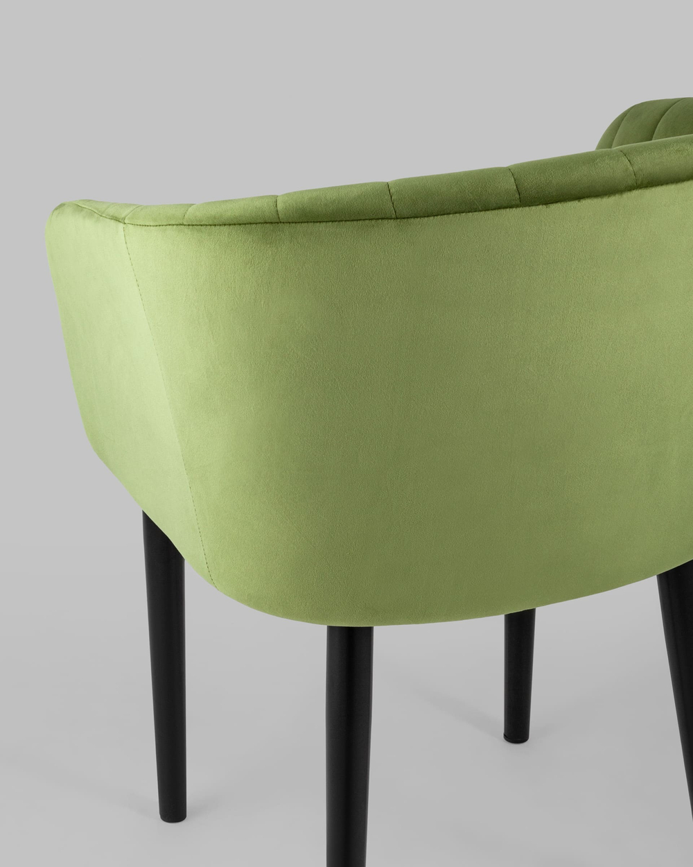 Стул с подлокотниками Нейтон велюр травяной