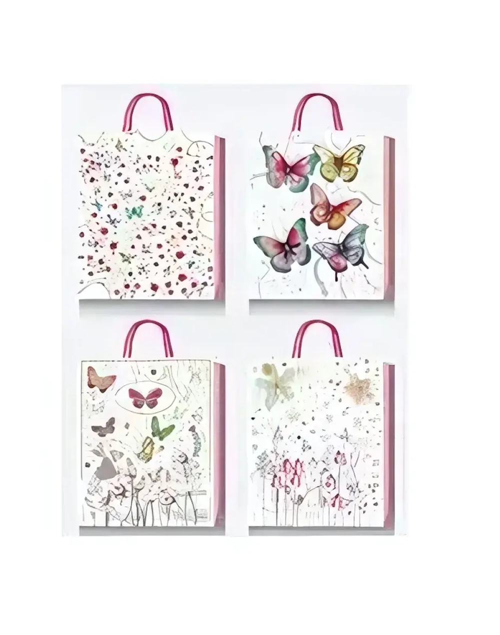 Пакет подарочный «Бабочки» 26*32*10 см