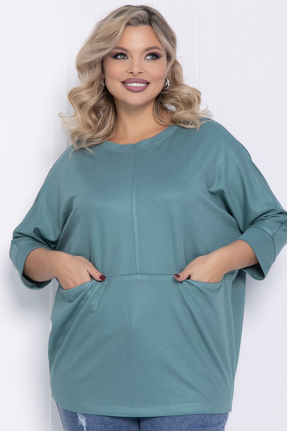 Блуза Мэрил (светло-зеленая) Б12360-18 LT Collection