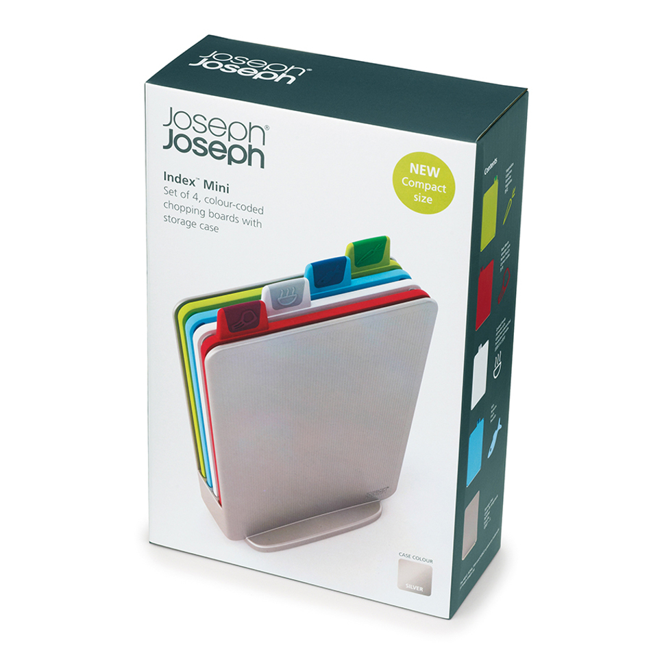 Набор разделочных досок Index™ Mini серебристый, Joseph Joseph