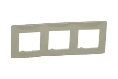 Рамка Legrand Etika 3-постовая слоновая кость 25684