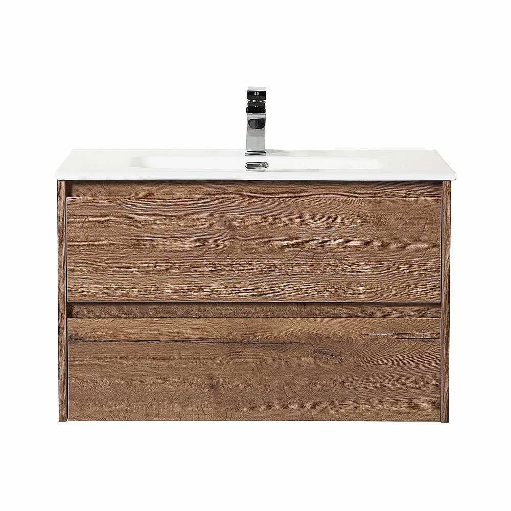 Тумба с раковиной BelBagno KRAFT 90 2C-SO/BB900ETL Rovere Tabacco