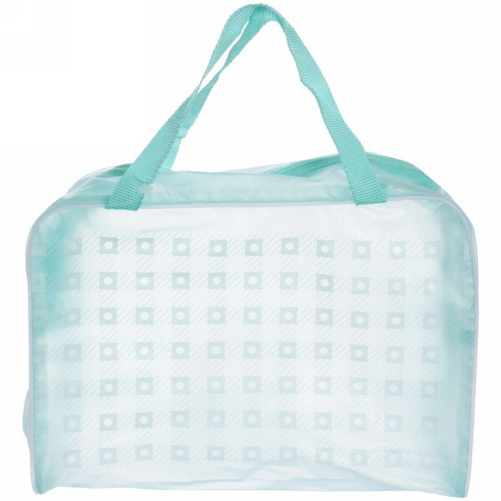 Косметичка «Improvisation», квадратики, цвет мятный 16*24*9