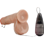 Большой фаллос рок-звезды с пирсингом и с вибрацией Dr. Philgood (Цвет: телесный)