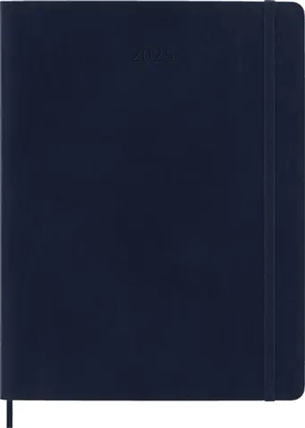 Еженедельник на 2025 год Moleskine Classic Soft WKNT XL (DSB2012WN4) 19х25см мягкая обложка синий сапфир