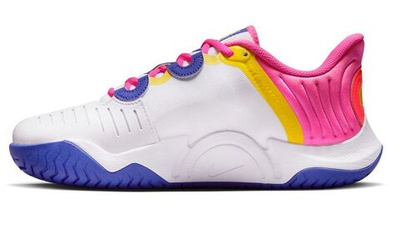 Женские Кроссовки теннисные Nike Air Zoom GP Turbo Osaka W - white/hyper pink/opti yellow/hyper crimson