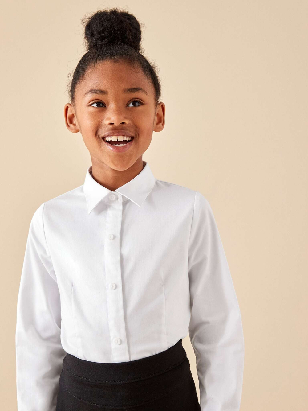Рубашка школьная для девочки Next A05-640, Белый