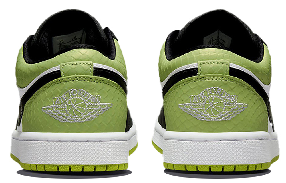 Кроссовки Jordan Air Jordan 1 Low "Vivid Green Snakeskin" (Женская размерная сетка)