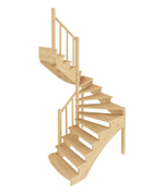 Лестница на второй этаж К-103м Левая