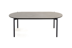 "Диего" журнальный стол из HPL 120х60 H40, каркас темно-серый (RAL7024), цвет "серый гранит"