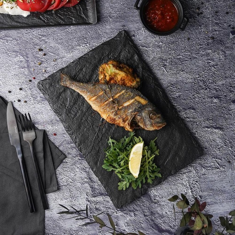 Блюдо прямоугольное 30*21 см h1,2 см Black Raw Stellar P.L. Proff Cuisine [1]