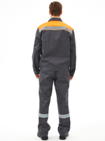 Костюм Липецк-2 СОП CH (тк.Смесовая,280) п/к, т.серый/оранжевый