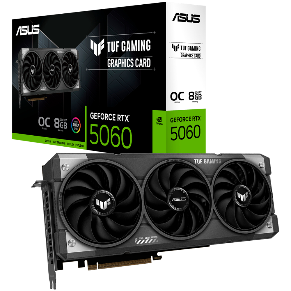 Видеокарта ASUS TUF Gaming GeForce RTX 5060 8GB GDDR7 OC Edition