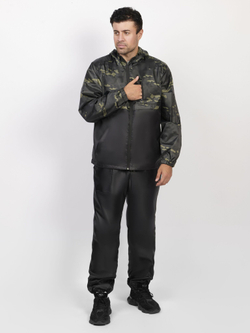 Спортивный костюм Prival Ветровлагозащитный, чёрный + кмф К4