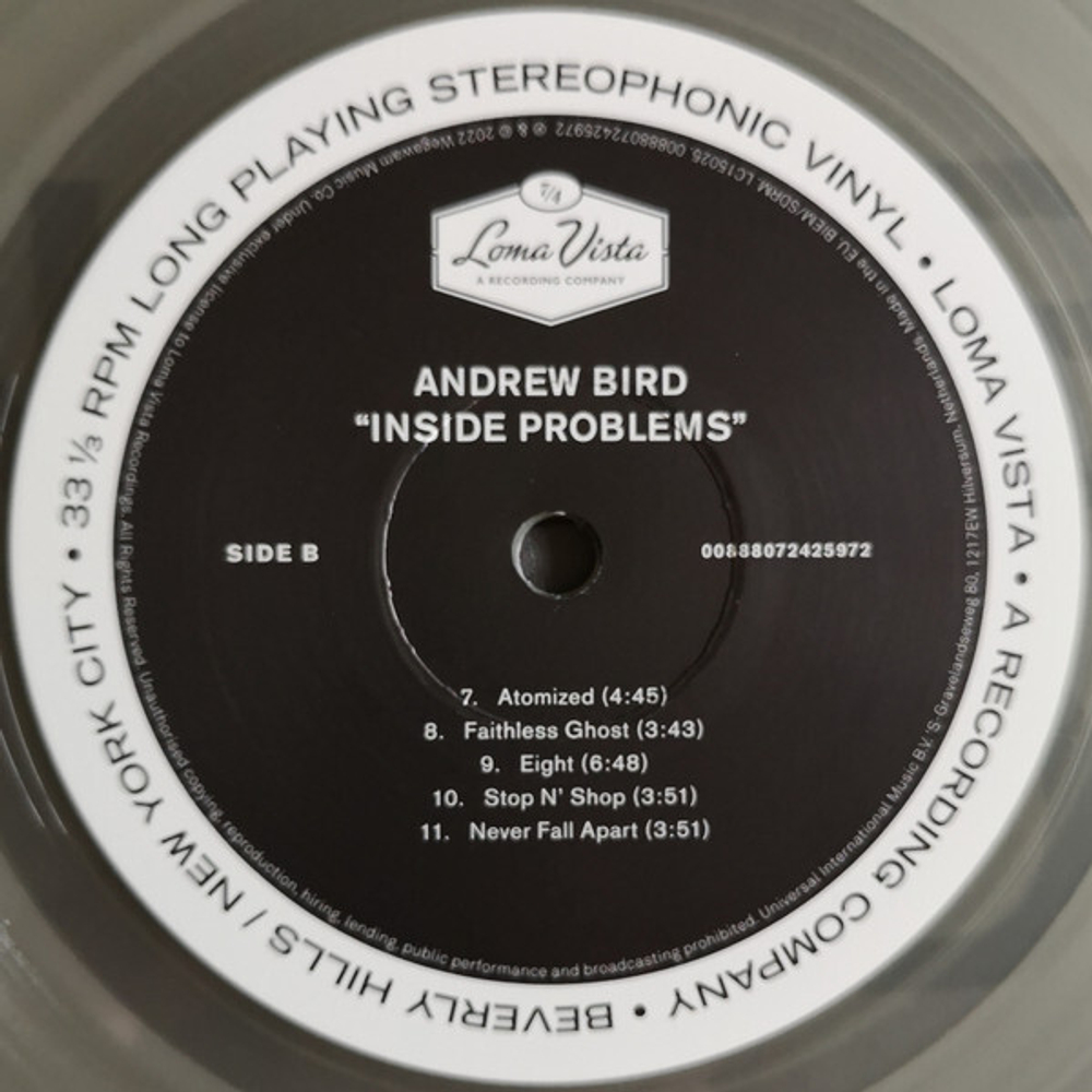 Andrew Bird / Inside Problems (Clear Vinyl)(LP)