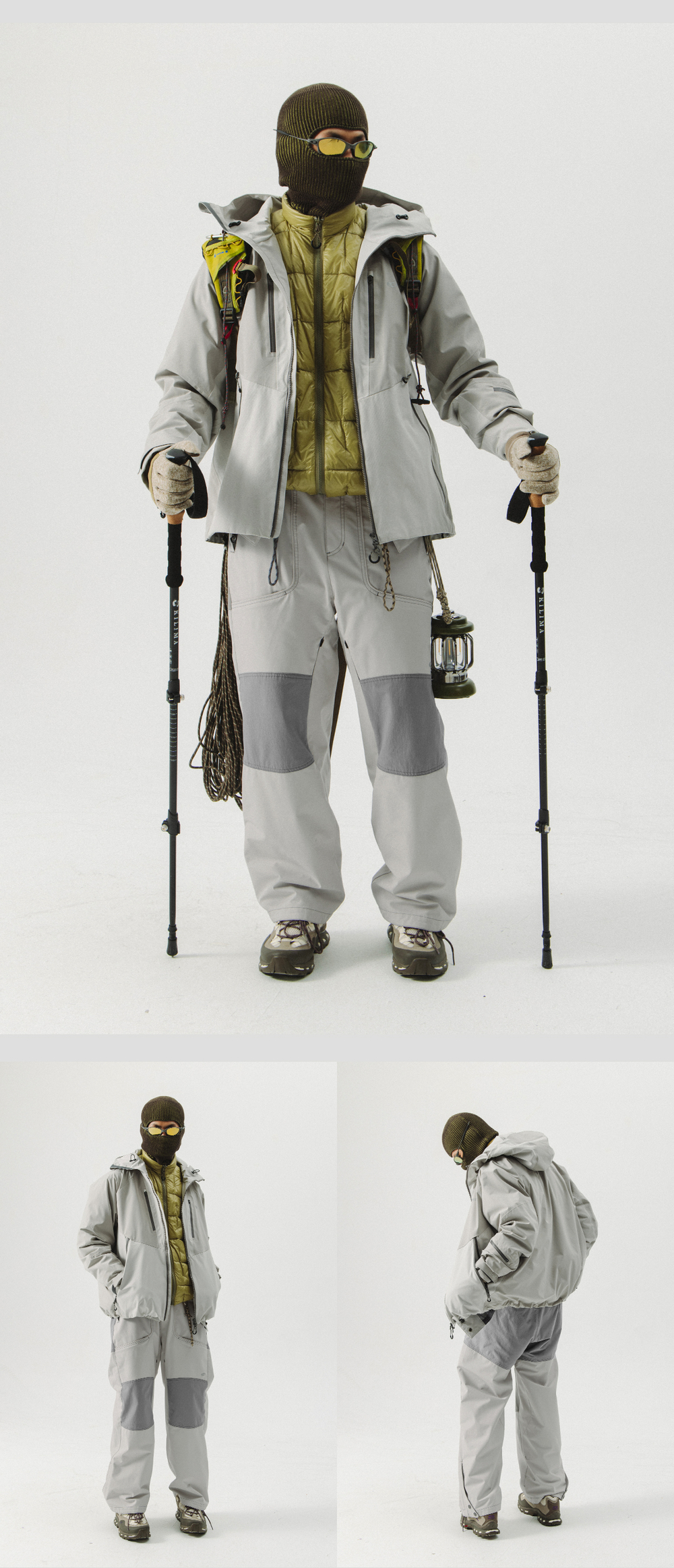 Куртка NOTHOMME BLUE “Snow Rider” Outdoor Triple-Protection Warm, Cold-Resistant, Wear-Resistant White Goose Down Taped Ski Jacket