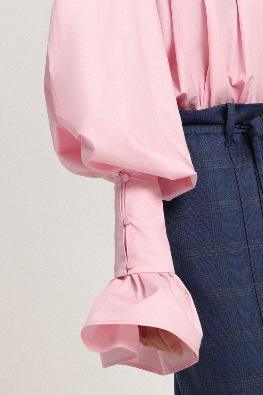 Блуза со съёмными манжетами