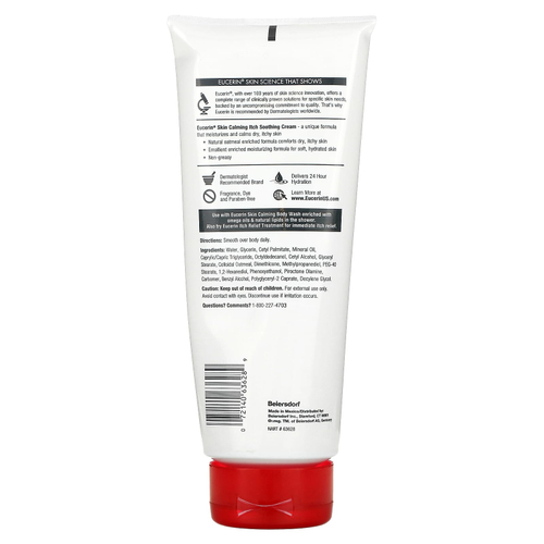 Eucerin, Успокаивающий крем, для сухой, раздраженной кожи, без отдушек, 396 г (14 унций)