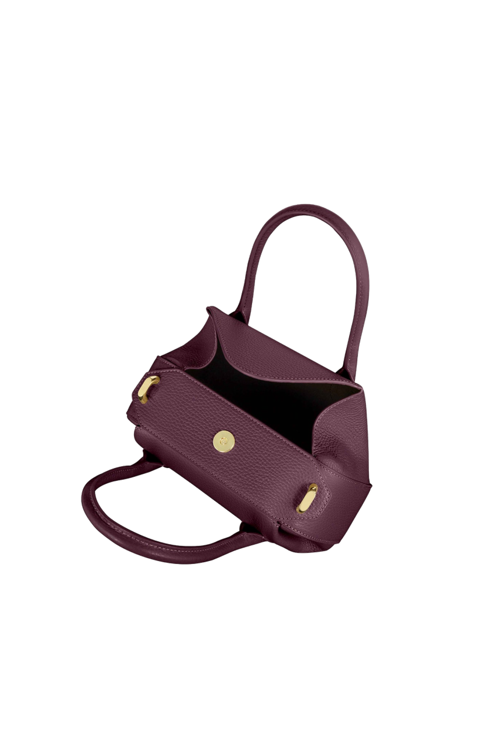 Сумка Yuzefi Oyster Mini Duffle - WINE PEBBLE GRAINED LEATHER