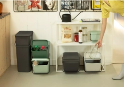 Brabantia - Контейнер для мусора Sort &amp; Go 20л для сортировки Jade Green / артикул   277764  / GTIN 8710755277764